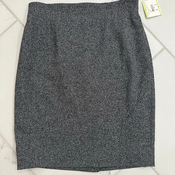NWT ANNE KLEIN Women's Size 4 Tweed Suit Separate Pencil Skirt A-Line Gray - Picture 1 of 6